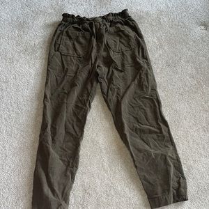 olive green corduroy pants